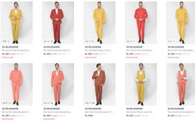 Sg Rajasahab Suits Flat ₹749 | 90% Off