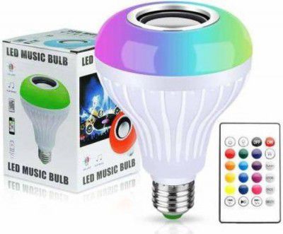 SGE Led Bulb with Bluetooth Speaker Music Light Bulb RGB Light Ball Bulb Colorful Lamp with Remote Control for Home, Bedroom, Living Room, Party etc.... Smart Bulb