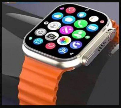 SGG Smart Watch Ultra 8|49mm Logo| full Display |iPhone & Android Devices Smartwatch  (Orange Strap, 49)