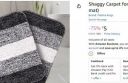 Shaggy Carpet for Living Room & Bedroom (Door mat)...