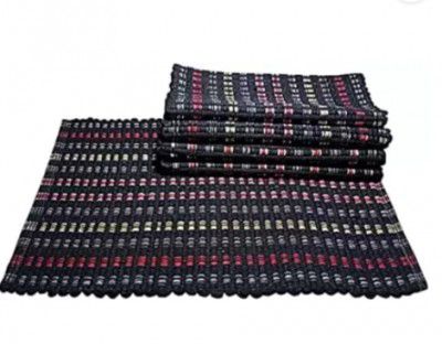 SHAH FASHION HUB Cotton Door Mat  (Multicolor, Medium, Pack of 5)