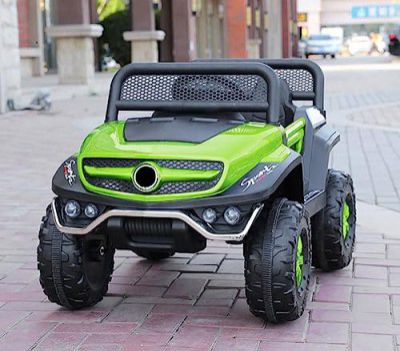 SHAKYA WORLD Super 4MX Sports Car for Kids, 1-4 Years, Green