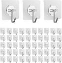 Shalvi Adhesive Hooks for Wall, Sticky Wall Hook for Hangers,Bathroom hangings Hook 50  (Pack of 50)...