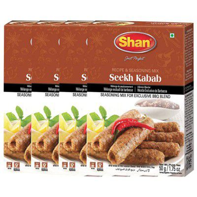 Shan Seekh Kabab Masala 1.7 oz / 50 g 4 Pack