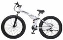 Shanti A1 Fat tyre Folding Bike Dual Suspension Unisex Bike with 26X4 INCH Wheels  ...