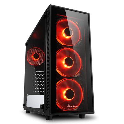 Sharkoon TG4 Mid Tower PC Computer Case - Black