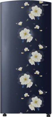 Sharp 197 L Direct Cool Single Door 2 Star Refrigerator (Floral Fall Blue, SJ-DF225N2-PBF)