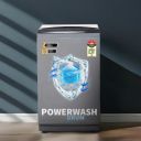 SHARP 7.5 kg Fully Automatic Top Load Washing Machine with Toughened Glass I ES-T75N-GY I Inox Grey...