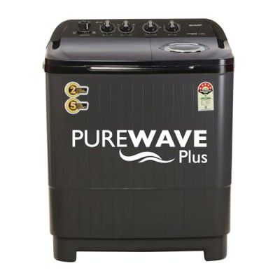 SHARP 9 kg, 5 Star Semi Automatic Top Loading Washing Machine with Quadroniq Pulsator