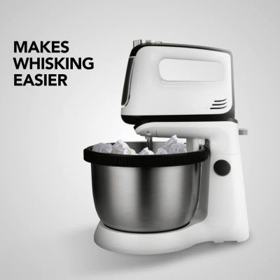 SHARP Stand Mixer EM-S34N-W (300W), 5-Speed, Turbo Mode, 3.4L SS Bowl