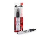 SHARPIE Retractable Black Permanent Marker with Fine Tip for Precise Writing | Pack of 2...