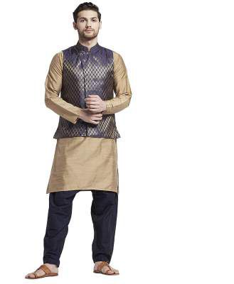 Shatranj By Fbb Men Kurta, Ethnic Jacket and Pyjama Set