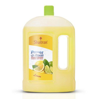 Shatras Lemon Power & Fresh Floor Cleaner, Kills All 99.9% Germs & Viruses To Makes Surfaces Safe And Removes Stubborn Tough Stains, Multi-surface Floor & Ceramic, Tile- 1L