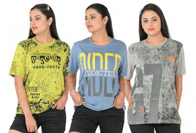 SHAUN Womens T-Shirt (Pack of 3)