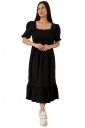 Sheetal Associates Women Casual Regular Sleeves Crepe Solid Fit and Flare Dress - Pack of 1...