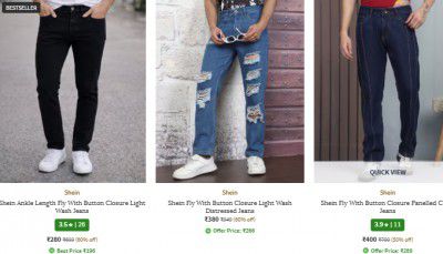 Shein Jeans Starts At 280/- | FOR MEN