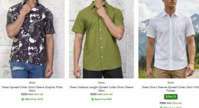 Shein Shirts Starts At 250/- | FOR MEN