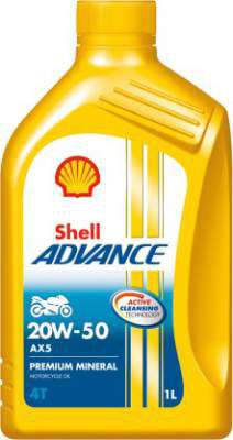 Shell Advance AX5 20W-50 4T Conventional Engine Oil
