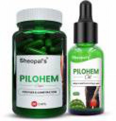 Sheopals Pilohem Piles Combo For Managing Piles Lumps, Itching And Constipation