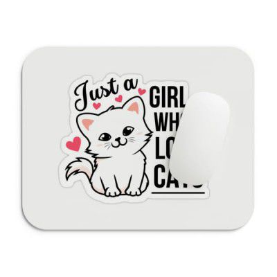 SHERISH Cute Cat Mouse Pad for Laptop & PC – 19x23 cm