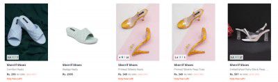 Upto 88% Off Sherrif Shoes Heels | Start at Rs.471
