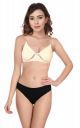 SHEWEARS She Wears Wirefree Non-Padded T-Shirt Bra Panty Set with Detachable Transparent Straps for Women/Girls....