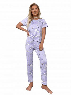 SHIENZY Printed Women Night Suit