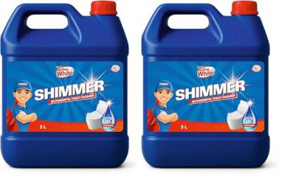 Shimmer Toilet Cleaner, 5L Mega Jar | Original Liquid Cleaner | Powerful Toilet Cleaner | All in One Purpose Cleaner | Home and Commercial Use (Pack of 2)