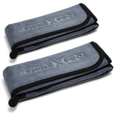 ShineXPro Microfiber Car Cleaning Cloth - (Pack of 2)