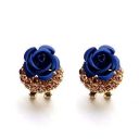 Shining Diva Fashion 18k (750) Copper Gold Plated and Cubic Zirconia Earrings for Women...