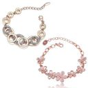 Shining Diva Fashion Latest Collection Gold Plated Combo of 2 Bracelet for Women and Girls...
