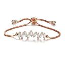 Shining Diva Fashion Full Crystal Charm Stylish Gold Plated Charm Bracelet for Women...