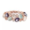 Shining Diva Fashion Latest Stylish Rose Gold Austrian Crystal Bracelet For Women And Girls (11942B), Free...