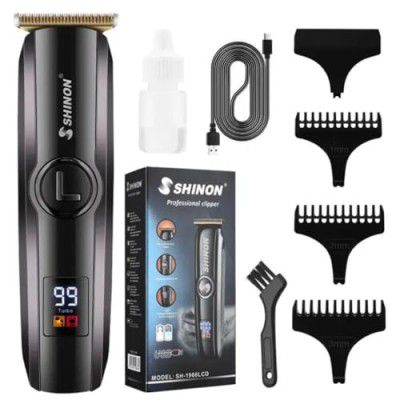SHINON SH-1966 Pro Li Outliner T Blade Hair Clipper Dual Motor Professional 0.1 Gapped Outlining