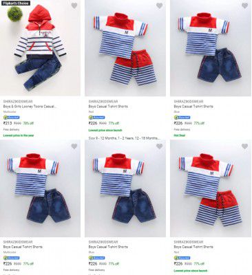 Shirazikidswear Kids Apparel Combos Starts @213