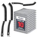 SHITHI 13-Piece Cleaning Combo – 10 Reusable Stainless Steel Wire Dishcloths...