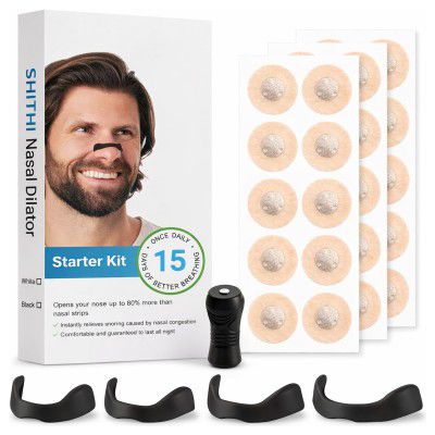 SHITHI (15 Tabs) Nose Strips for Breathing | Anti Snoring Nasal Dilator | Nasal Strips Alternative