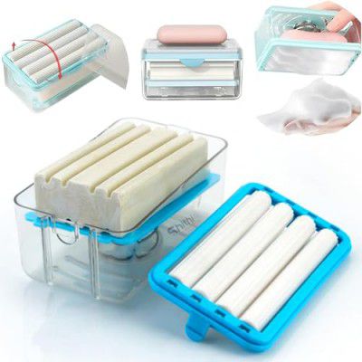 SHITHI 2-in-1 Soap Roller Dispenser for Clothes Washing, Laundry Soap Saver Box, Reduces Waste, Easy-to-Use Soap Roller for Laundry
