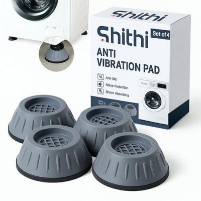 SHITHI Anti Vibration Pads for Washing Machine | Heavy Duty Shock Absorber Feet (Set of 4)