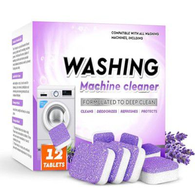 SHITHI Lavender-scented 12 Pcs Washing Machine Deep Cleaner Descaler Tablets