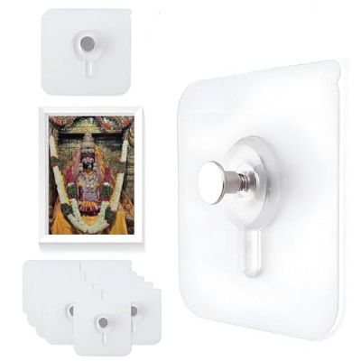 SHITHI Self Adhesive Photo Frame Wall Hooks 10 PCS