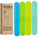 SHITHI Toothbrush Travel Case – Portable & Hygienic Holder – Durable, Lightweight & Ventilated (4 Pack)...