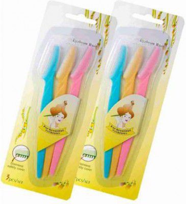 SHIVAAM ENTERPRISE Eyebrow Razor, Facial Dermaplane Razors Shaver with Precision Cover for Women, Women  (Pack of 6)