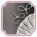 SHIVANSH TECHNOLOGY® Cable Zip Ties,White(150 mm x2.5 mm, 6" inch, Pack of 100) ...