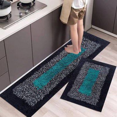 SHIVIMPEX Cotton Floor Mat&nbsp;&nbsp;(Multicolor, Pack of 2, Large)