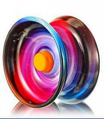Shivsoft Fine Quality High Gloss high Speed Metal YoYo Spiner Toy (1 pcs) (Assorted Printed Design) Make in India