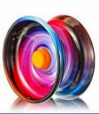 Shivsoft Fine Quality High Gloss high Speed Metal YoYo Spiner Toy (1 pcs) (Assorted Printed Design) Make in India...