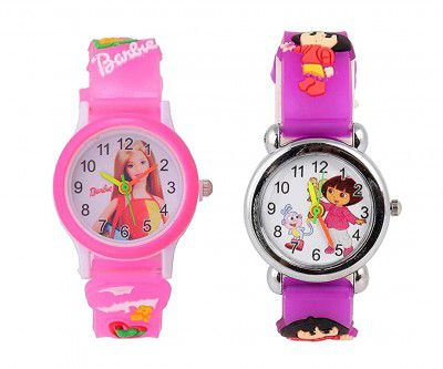 Shocknshop Analogue Girls & Boys Watch (Pack of 2)