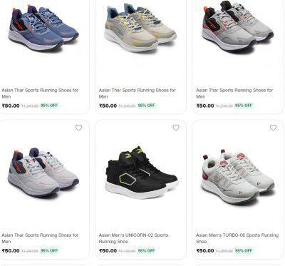 Jiomart Loot: Shoes @ ₹50