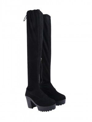 Shoetopia Women's Block Heel Boots